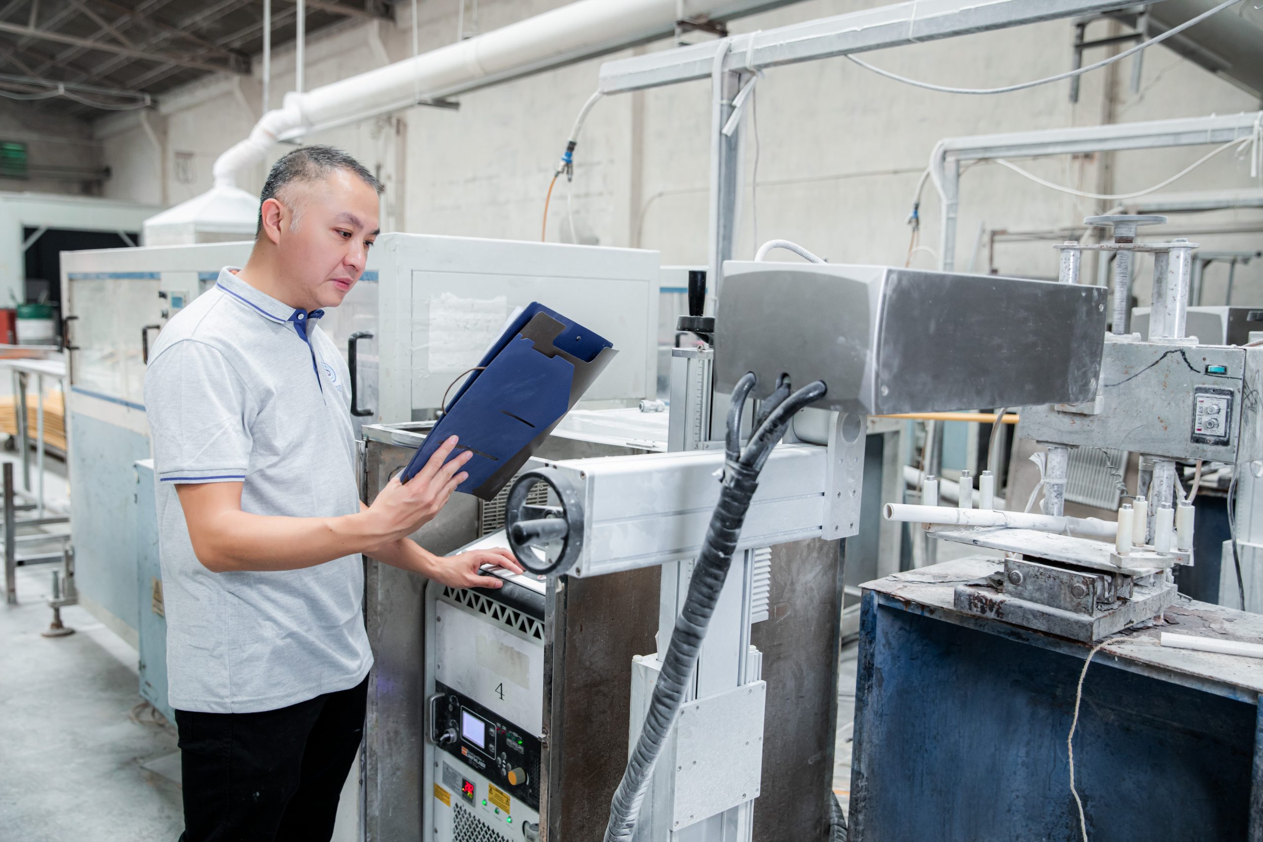 Staff Operating Laser Printer